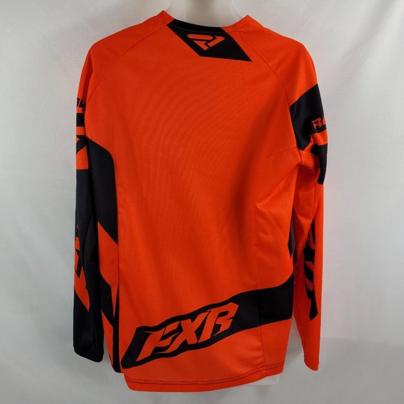 FXR Racing Long Sleeve Shirt Motocross Race Div Snowmobile Jersey Mens Large - Picture 2 of 2